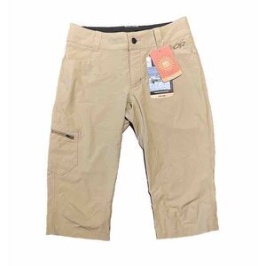 New Outdoor Research Womens Ferrosi Capris Pants Size 4 Khaki Hiking SPF 50
